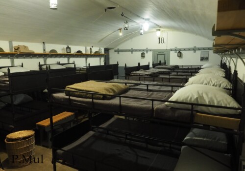 Slaapzaal in Fort aan de Ham